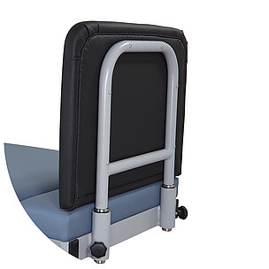 •	Upholstered foot plate (to stand on): removable or electronical adjustable