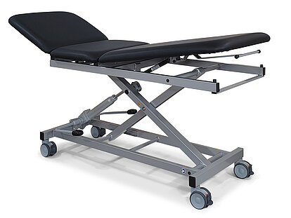 Modell 1050-04/H - Behandlungs- und Therapieliege mit motorischer Höhenverstellung, dreiteilige Liegefläche